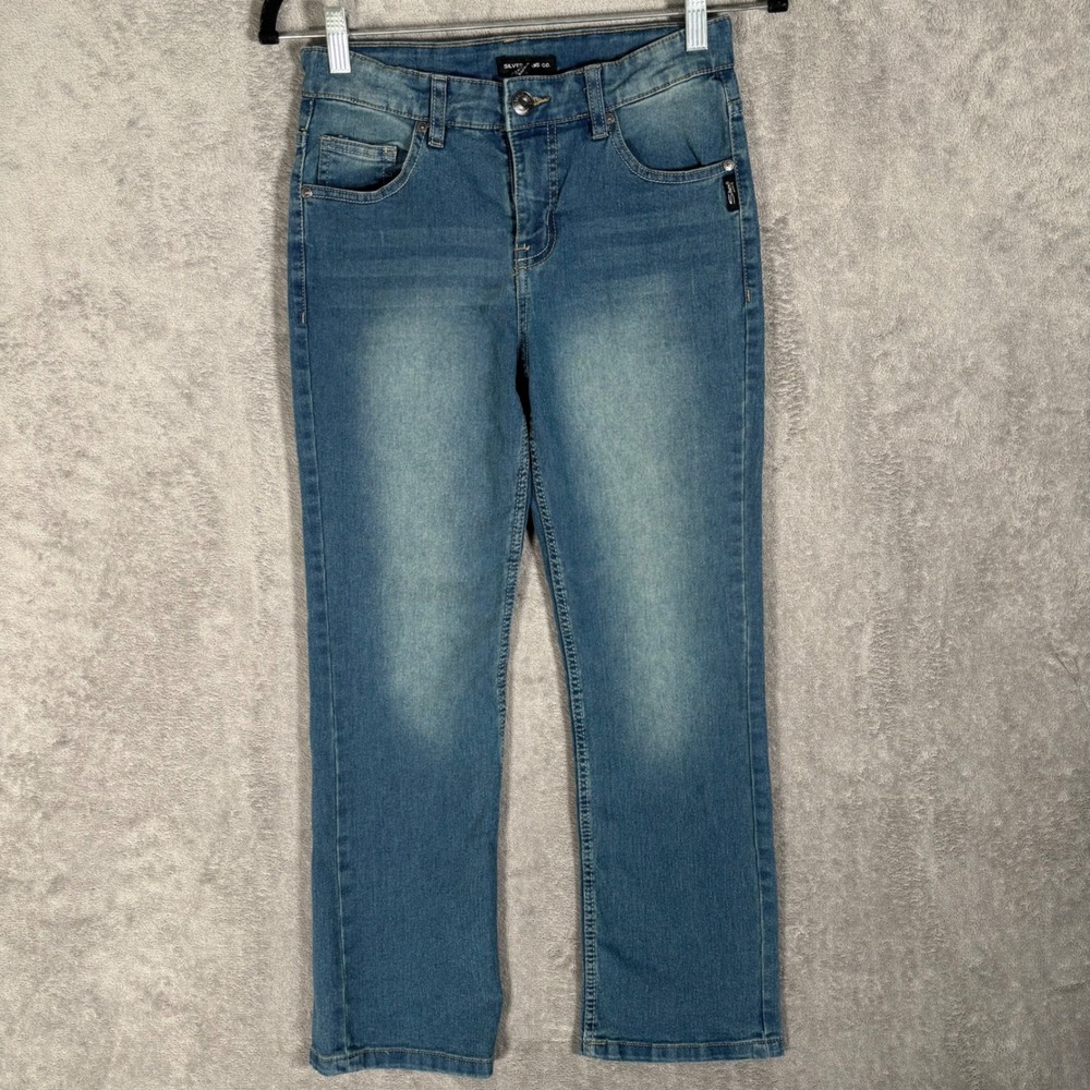 Silver Jeans Co Zane Boys Size 8 Medium Wash Straight Leg Eco‎ Friendly Denim